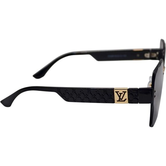 LOUIS VUITTON Women’s Rimless Sunglasses | Gold & Black | New main image 8